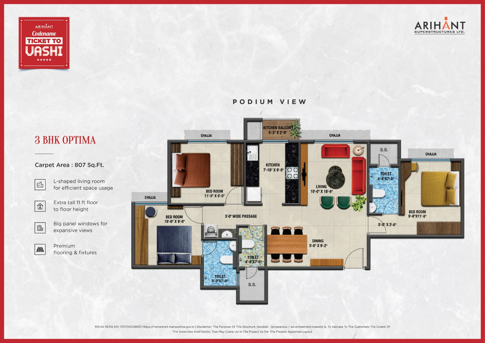 Arihant Advika floor plan layout